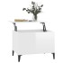 Mesa de centro madera contrachapada blanco brillo 60x44,5x45