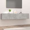 Muebles de TV 2 uds madera ingeniería gris hormigón 80x30x30 cm