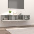 Muebles de TV 2 uds madera ingeniería gris hormigón 80x30x30