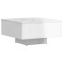 Mesa de centro madera de ingeniería blanco brillo 60x60x31,5