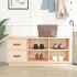 Banco zapatero madera maciza de pino 100x34x45