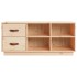 Banco zapatero madera maciza de pino 100x34x45