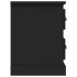 Mueble de TV madera contrachapada negro 102x35,5x47,5
