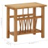 Mesa revistero madera maciza de roble 45x27x42