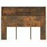 Mueble cabecero color roble ahumado 140x19x103,5