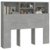 Mueble cabecero gris hormigón 120x19x103,5