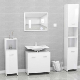 Conjunto de muebles de baño madera contrachapada blanco