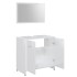 Conjunto de muebles de baño madera contrachapada blanco