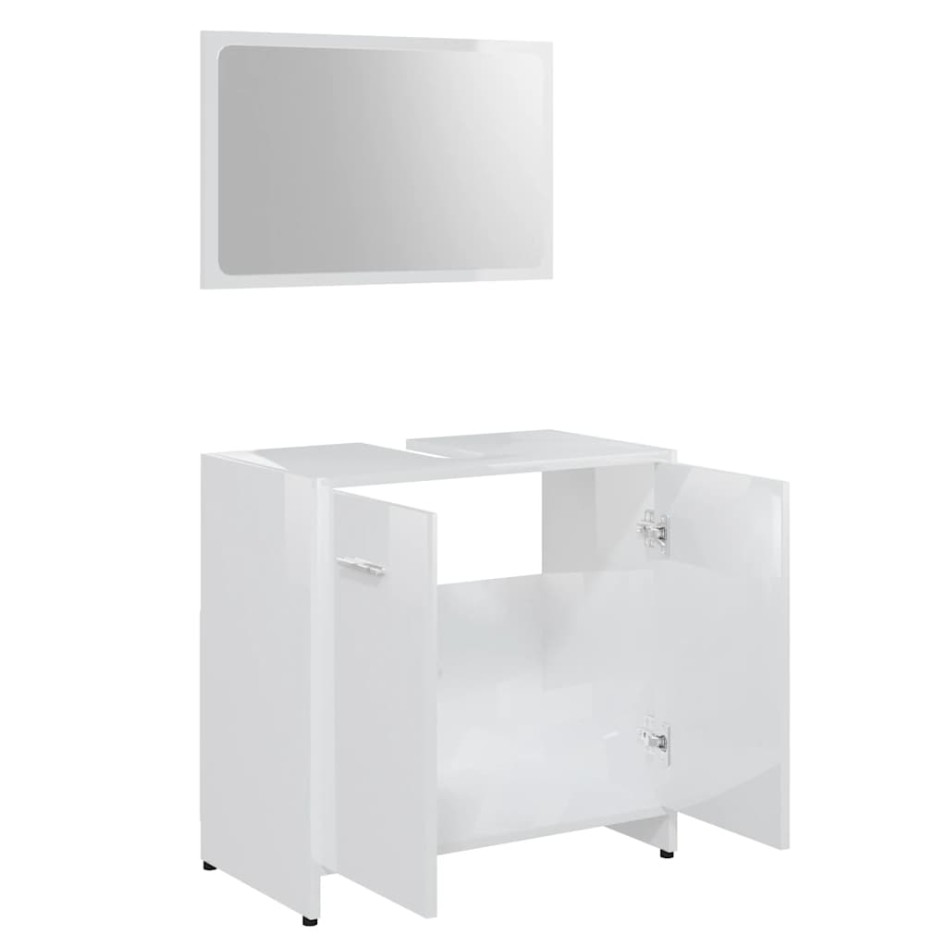 Conjunto de muebles de baño madera contrachapada blanco