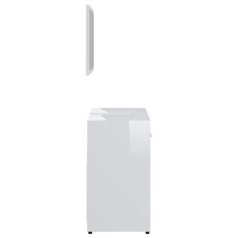 Conjunto de muebles de baño madera contrachapada blanco