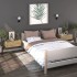 Mesita de noche de pared 2 uds color roble