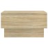 Mesita de noche de pared 2 uds color roble