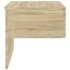 Mesita de noche de pared 2 uds color roble