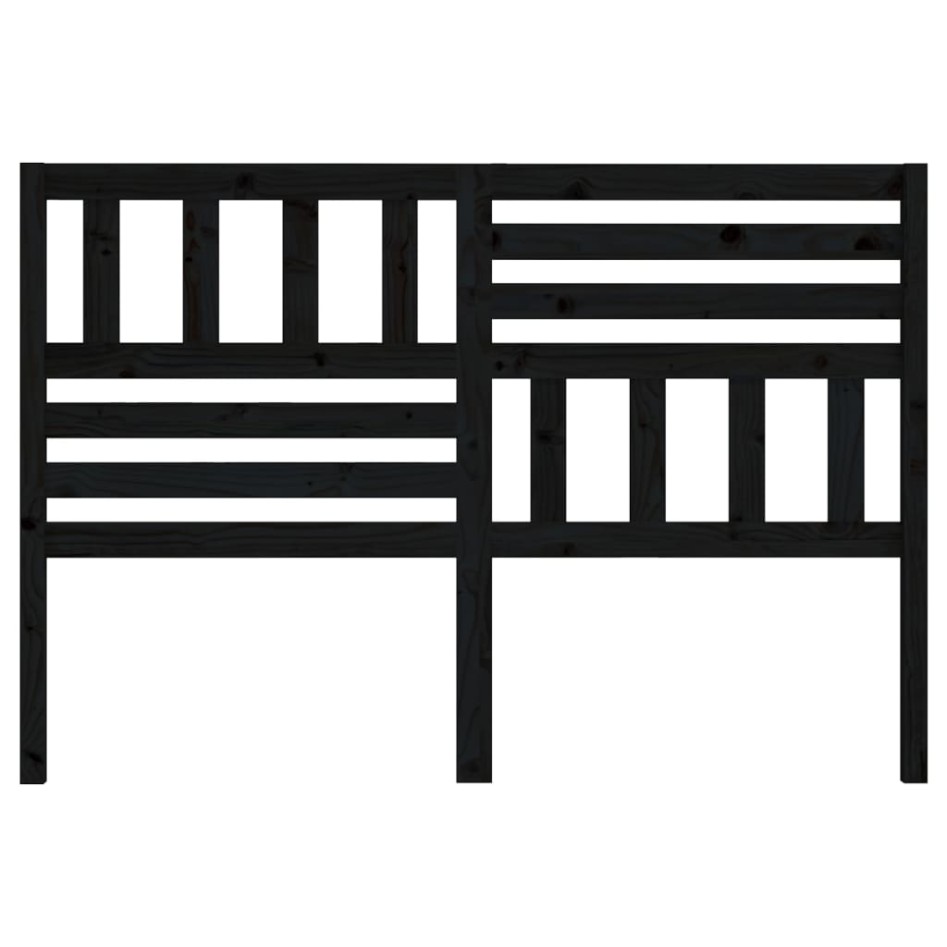 Cabecero de cama madera maciza de pino negro 166x4x100