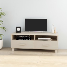 Mueble TV HAMAR madera de pino maciza marrón miel 106x40x40
