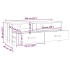 Mueble TV HAMAR madera de pino maciza marrón miel 106x40x40