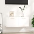 Armario pared madera contrachapada blanco brillo 80x35x36,5