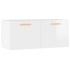 Armario pared madera contrachapada blanco brillo 80x35x36,5