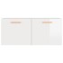 Armario pared madera contrachapada blanco brillo 80x35x36,5