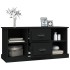 Mueble para TV madera contrachapada negro 99,5x35,5x48