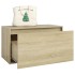 Banco pasillo madera de ingeniería roble Sonoma 80x40x45