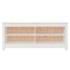 Banco zapatero madera maciza de pino blanco 110x38x45,5