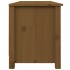 Banco zapatero madera maciza de pino marrón miel 110x38x45,5