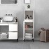Armario de baño madera contrachapada blanco 30x30x100