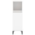 Armario de baño madera contrachapada blanco 30x30x100