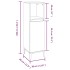 Armario de baño madera contrachapada blanco 30x30x100