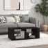 Mesa de centro madera contrachapada negro 100x50x36