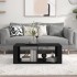 Mesa de centro madera contrachapada negro 100x50x36