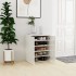 Mueble zapatero madera de ingeniería blanco brillo 60x35x70