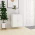 Mueble zapatero madera de ingeniería blanco brillo 60x35x70