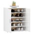 Mueble zapatero madera de ingeniería blanco brillo 60x35x70
