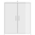 Mueble zapatero madera de ingeniería blanco brillo 60x35x70