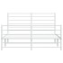 Estructura cama sin colchón con estribo metal blanco 120x190