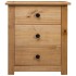 Mesita de noche de madera maciza pino estilo Panamá 46x40x57