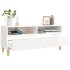 Mueble de TV madera contrachapada blanco brillo