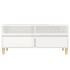 Mueble de TV madera contrachapada blanco brillo