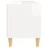 Mueble de TV madera contrachapada blanco brillo