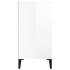 Aparador de madera contrachapada blanco brillante 60x35x70