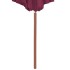 Sombrilla de jardín con palo de madera rojo burdeos 300