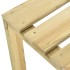 Taburetes de jardín 2 unidades madera de pino