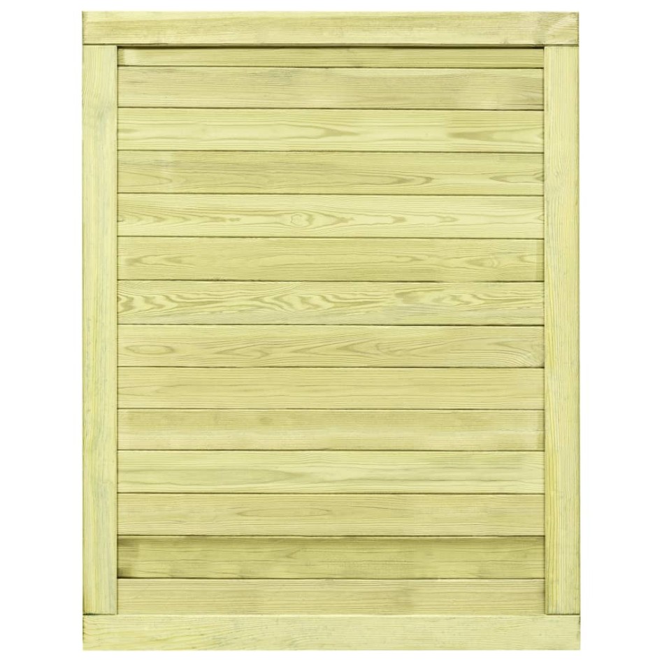 Puerta de valla de jardín madera pino impregnada 125x100