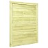 Puerta de valla de jardín madera pino impregnada 125x100