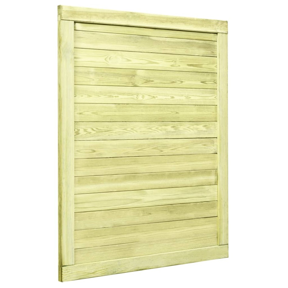 Puerta de valla de jardín madera pino impregnada 125x100