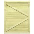 Puerta de valla de jardín madera pino impregnada 125x100