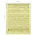 Puerta de valla de jardín madera pino impregnada 125x100