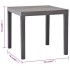 Mesa de jardín con 2 bancos plástico